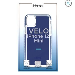 IHome Velo Silicone Impact Case, IPhone 12 Mini, Navy, NWT
